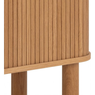 Komoda fornirowana na nóżkach Langley 80x40x145cm dąb Actona