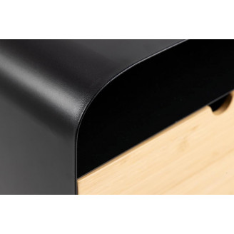 Szafka nocna podwieszana Joliet Edge 35cm czarny / bambus Actona