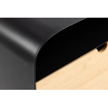 Szafka nocna podwieszana Joliet Edge 35cm czarny / bambus Actona