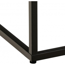 Stolik kwadratowy Barossa 40x40cm czarny marmur / czarny Actona