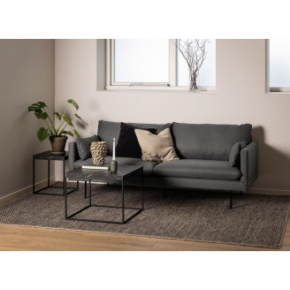 Stolik kwadratowy Barossa 40x40cm czarny marmur / czarny Actona