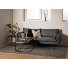 Stolik kwadratowy Barossa 40x40cm czarny marmur / czarny Actona
