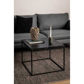 Stolik kwadratowy Barossa 60x60cm czarny marmur / czarny Actona 2