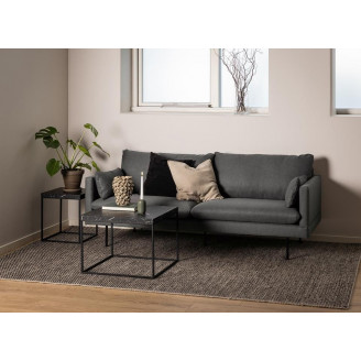 Stolik kwadratowy Barossa 60x60cm czarny marmur / czarny Actona
