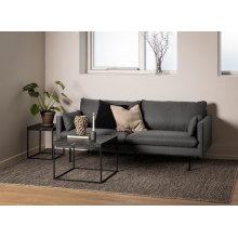 Stolik kwadratowy Barossa 60x60cm czarny marmur / czarny Actona