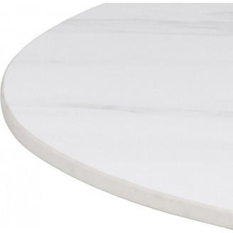 Stolik ceramiczny na jednej nodze Malta 60cm biały Actona