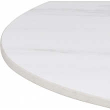 Stolik ceramiczny na jednej nodze Malta 60cm biały Actona