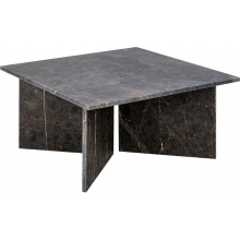 Stolik kwadratowy marmurowy Vega 90x90cm brązowy Actona