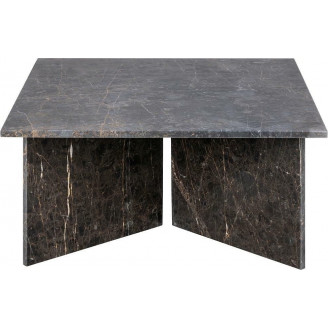 Stolik kwadratowy marmurowy Vega 90x90cm brązowy Actona