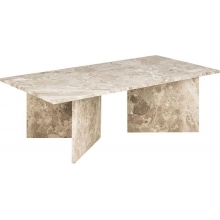 Stolik marmurowy Vega 140x70cm beżowy Actona