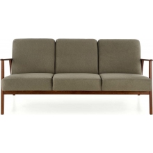 Sofa 3 osobowa prl / vintage Milano 175cm orzech / oliwka Castel 39 Halmar