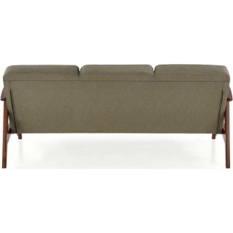 Sofa 3 osobowa prl / vintage Milano 175cm orzech / oliwka Castel 39 Halmar