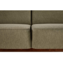 Sofa 3 osobowa prl / vintage Milano 175cm orzech / oliwka Castel 39 Halmar