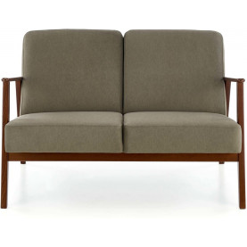 Sofa 2 osobowa prl / vintage Milano 120cm orzech / oliwka Castel 39 Halmar 2