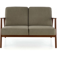 Sofa 2 osobowa prl / vintage Milano 120cm orzech / oliwka Castel 39 Halmar