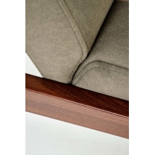 Sofa 2 osobowa prl / vintage Milano 120cm orzech / oliwka Castel 39 Halmar