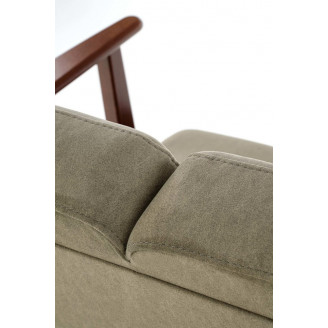 Sofa 2 osobowa prl / vintage Milano 120cm orzech / oliwka Castel 39 Halmar