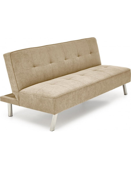 Sofa 3 osobowa rozkładana na nóżkach Carlito 173cm beżowa Halmar