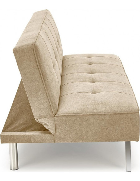 Sofa 3 osobowa rozkładana na nóżkach Carlito 173cm beżowa Halmar