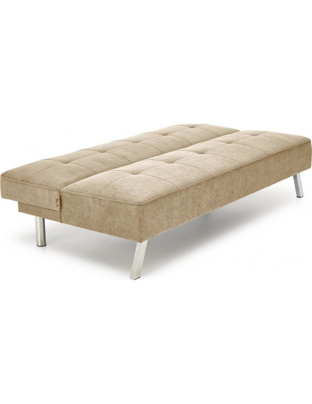 Sofa 3 osobowa rozkładana na nóżkach Carlito 173cm beżowa Halmar