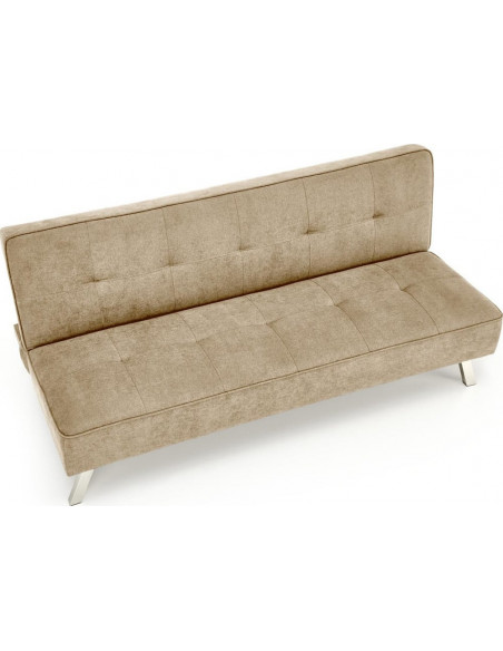 Sofa 3 osobowa rozkładana na nóżkach Carlito 173cm beżowa Halmar