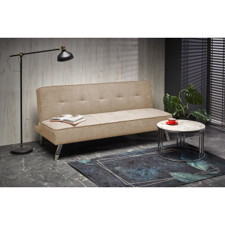 Sofa 3 osobowa rozkładana na nóżkach Carlito 173cm beżowa Halmar