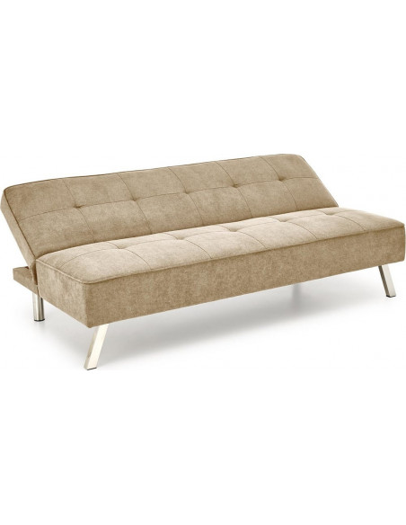 Sofa 3 osobowa rozkładana na nóżkach Carlito 173cm beżowa Halmar