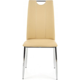 Krzesło nowoczesne z ekoskóry K187 beżowe Halmar 2