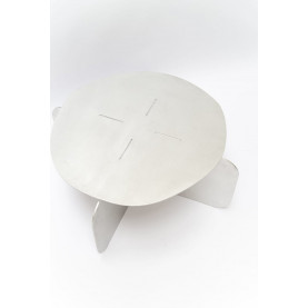 Stolik metalowy designerski Object105 90cm surowe aluminium NG Design 2