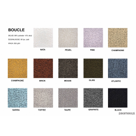 Krzesło designerskie tapicerowane Object106 Boucle czarne NG Design 2