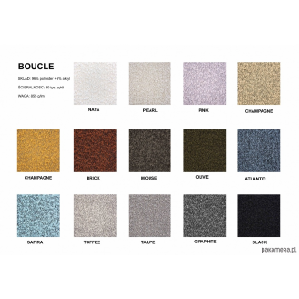 Krzesło designerskie tapicerowane Object106 Boucle czarne NG Design