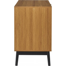 Komoda z 3 szufladami na nóżkach w jodełkę Felix 90x49cm Intesi