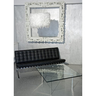 Stylowa Sofa skórzana pikowana 3 os. BA3 180 czarna D2.Design do salonu, poczekalni i kawiarni.