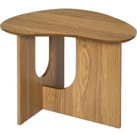 Stolik z nieregularnym blatem japandi Calypso 60x48cm dąb Intesi 2