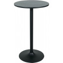 Stół barowy na jednej nodze Hvar 60cm H104cm czarny Intesi