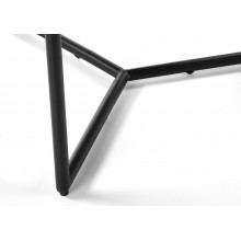 Stolik szklany okrągły Cosmo 80cm czarny Halmar