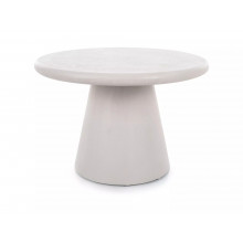 Stolik kawowy z mikrocementu Aurora 60cm jasny szary Signal