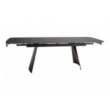 Stół rozkładany nowoczesny Bacardi 160-240x90cm czarny efekt marmuru / czarny mat Signal