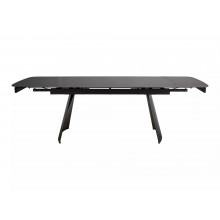 Stół rozkładany nowoczesny Bacardi 160-240x90cm czarny efekt marmuru / czarny mat Signal
