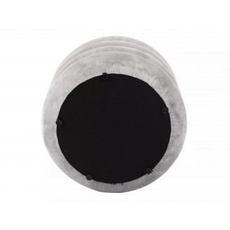 Pufa welurowa ze schowkiem Calvi Velvet 40cm beżowa Signal
