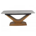 Stół rozkładany nowoczesny Dolce 180-240x95cm biały marmur / dąb Signal