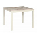 Stolik kawowy kwadratowy Frost 60x60cm off white / dąb alpejski Signal