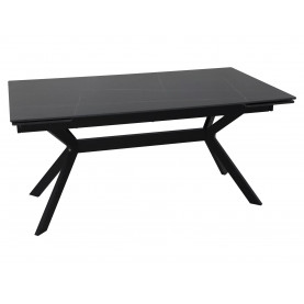 Stół rozkładany Imperia 160-220x90cm czarny efekt marmuru / czarny mat Signal 2