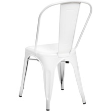 Designerskie Krzesło metalowe Paris białe D2.Design do kuchni i jadalni.