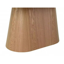 Stół rozkładany na jednej nodze Monaco 160-200x90cm travertine beż mat / dąb Signal