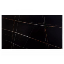 Stół rozkładany ceramiczny Norton 160-240x90cm czarny efekt marmuru / czarny mat Signal