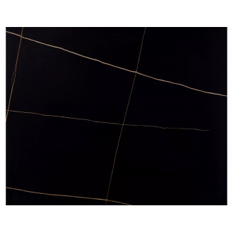 Stół ceramiczny nowoczesny Rion 160x90cm czarny efekt marmuru / czarny Signal