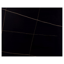 Stół ceramiczny nowoczesny Rion 160x90cm czarny efekt marmuru / czarny Signal