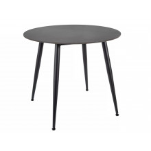 Stół ceramiczny okrągły Rion 90cm czarny efekt marmuru / czarny Signal
