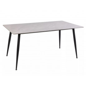 Stół ceramiczny nowoczesny Rion 160x70cm szary efekt marmuru / czarny Signal 2